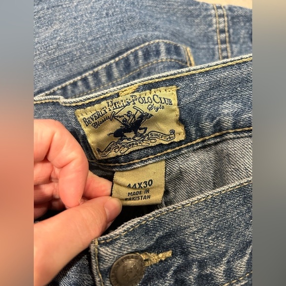 Beverly Hills Polo Club Straight Jeans Men’s 44x30 Medium Wash - Picture 3 of 10